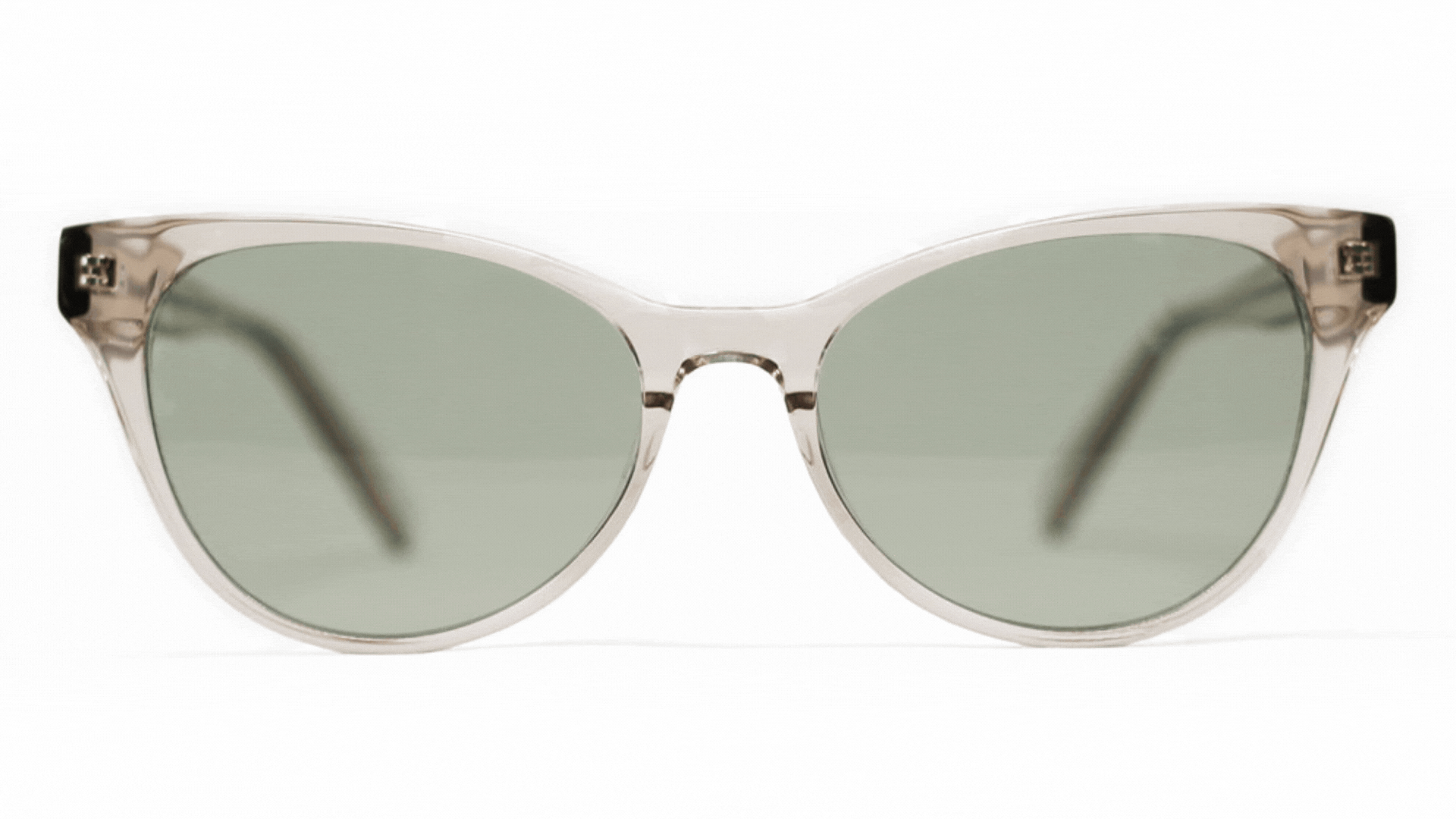 cateye migraine glasses champagne front#color_champagne#lens-type_avulux-adapt