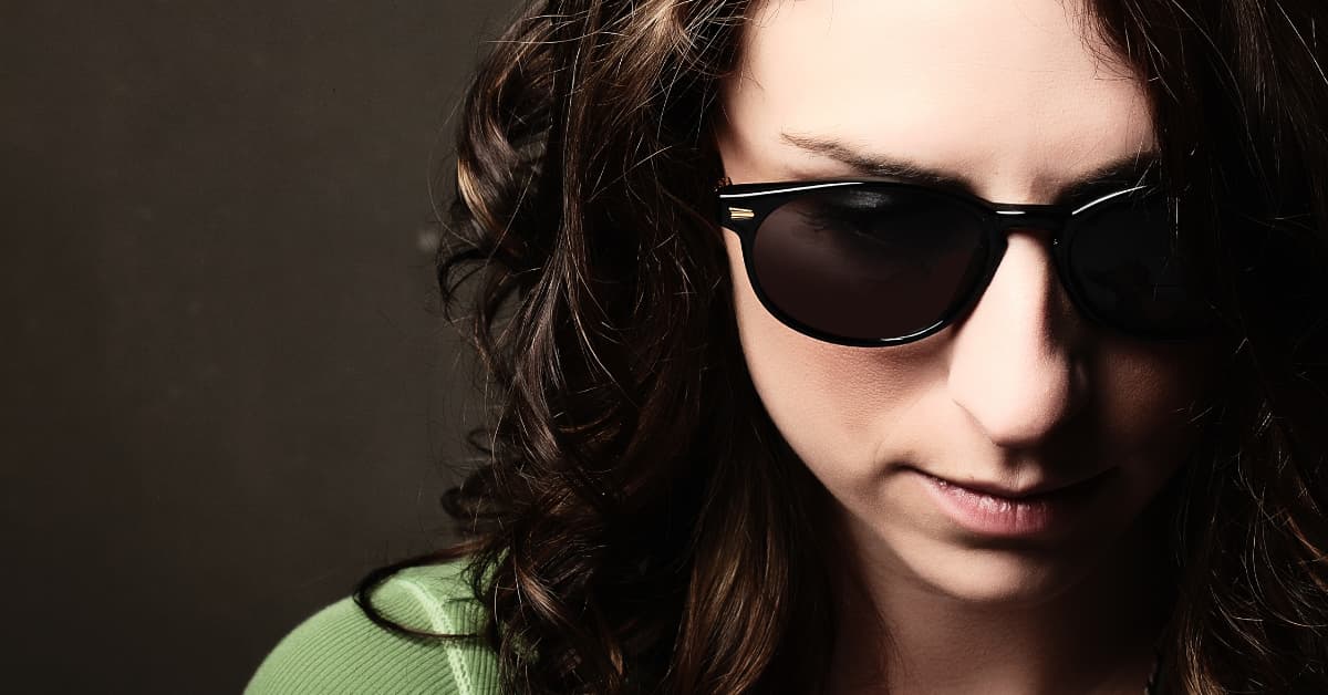 Woman Wearing Dark Sunglasses