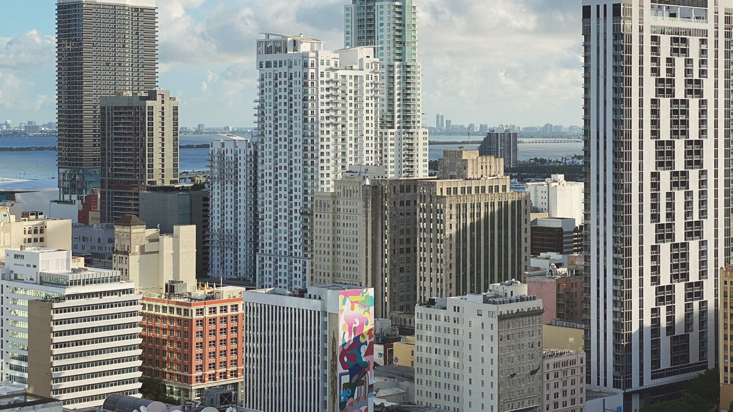 Image of buildings with Avulux lens