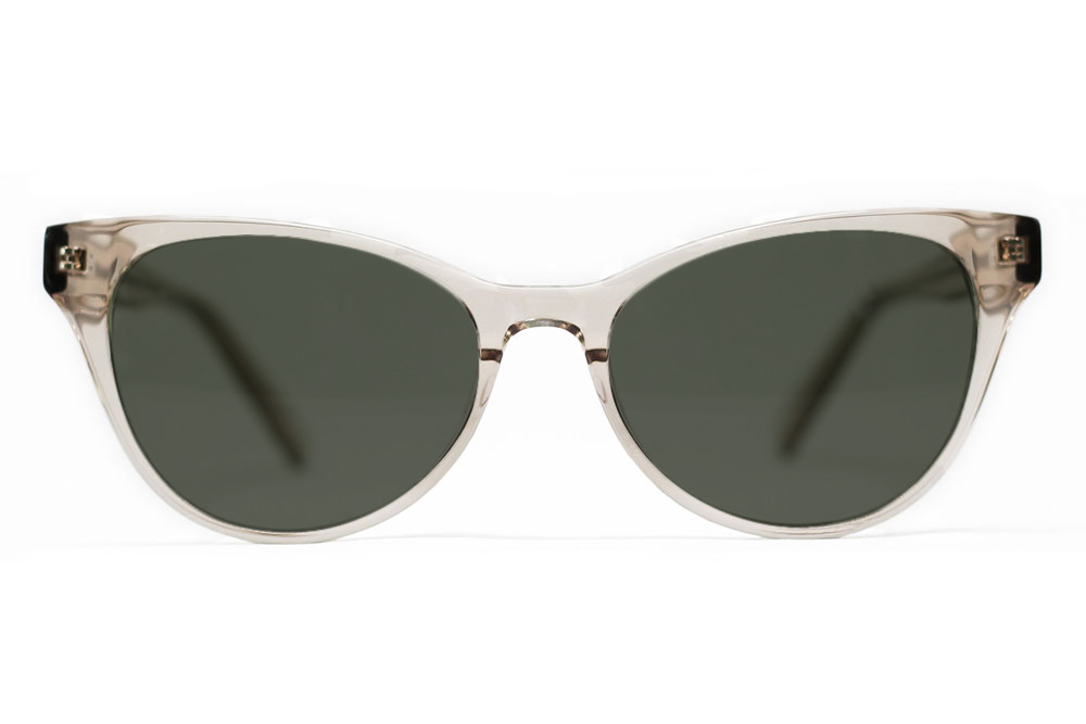 cateye migraine glasses champagne front#color_champagne#lens-type_avulux-atlas
