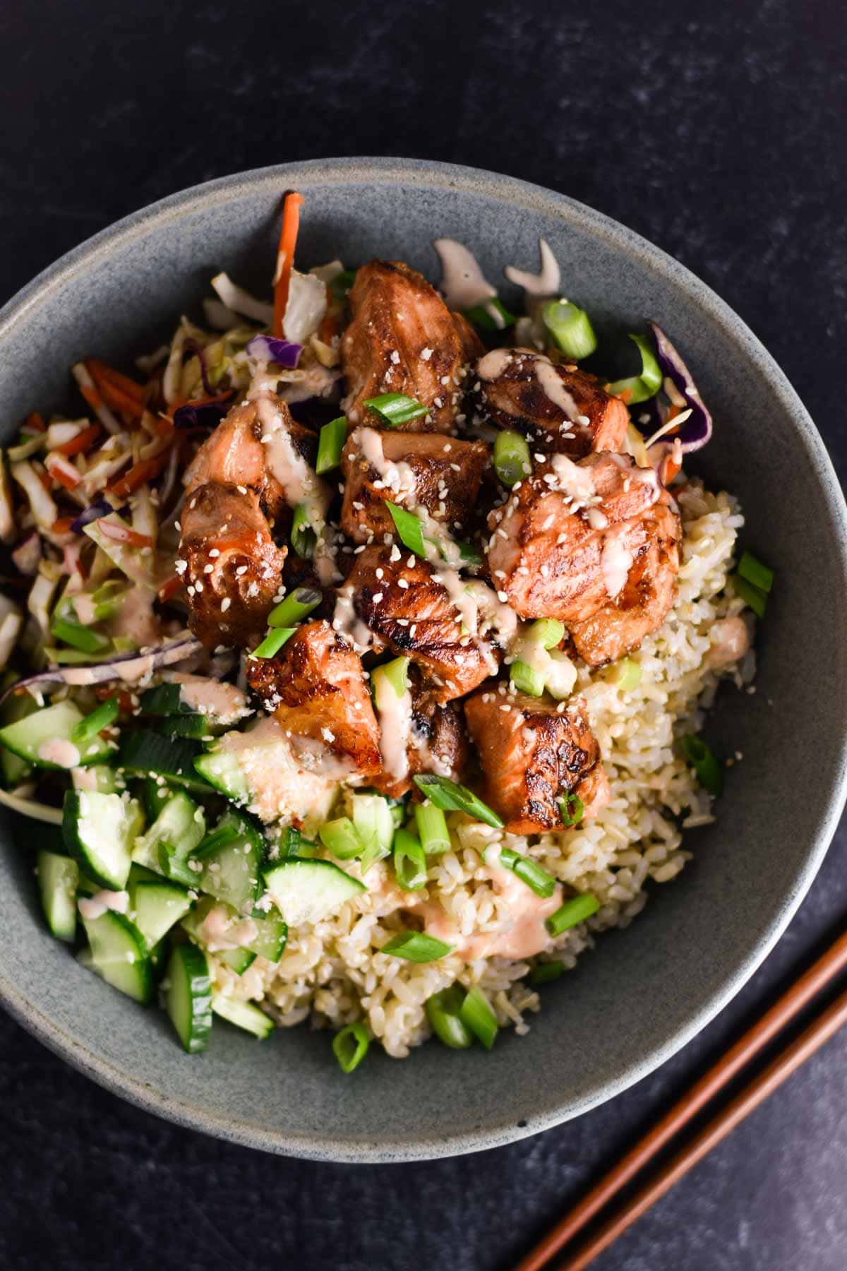 Alicia's Salmon Rice Bowl Recipe