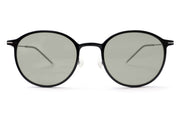 lightweight titanium migraine glasses black front#color_black-silver