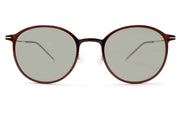 titanium lightweight migraine glasses front#color_brown-gold